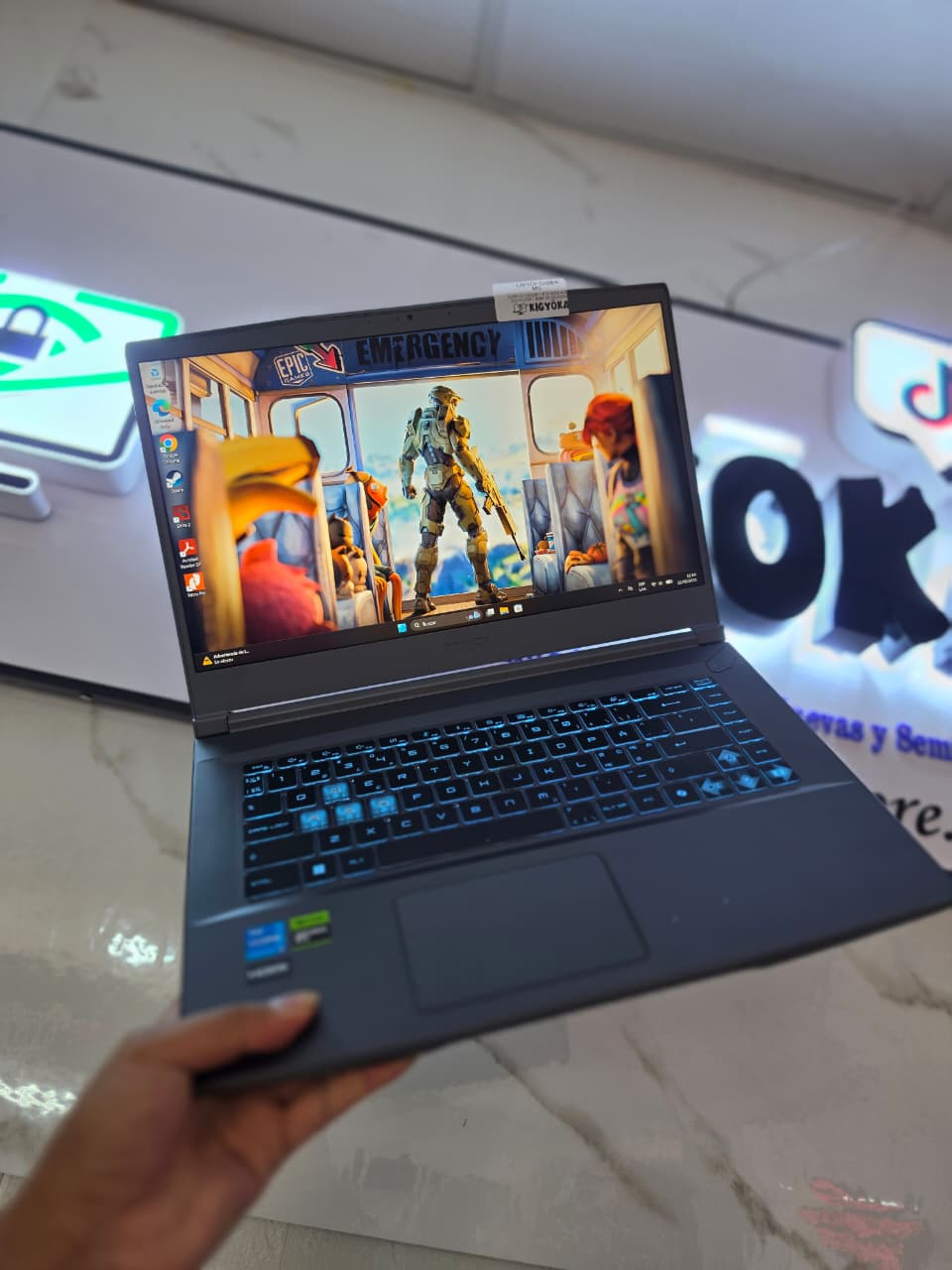 WhatsApp Image 2026-08-22 at 11.10.31 AM LAPTOP GAMER MSI THIN 15 INTEL CORE I5 13420H RTX 3050 4GB 16GB RAM 512GB SSD - Imagen 1