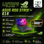 LAPTOP GAMER ASUS ROG STRIX G16 INTEL CORE I7 14650HX RTX 5050 16GB DDR5 1TB SSD 16" FHD+ 165HZ