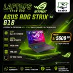 LAPTOP GAMER ASUS ROG STRIX G16 G614JI INTEL CORE I9 13980HX RTX 4070 16GB RAM 1TB SSD 16" WUXGA 165HZ