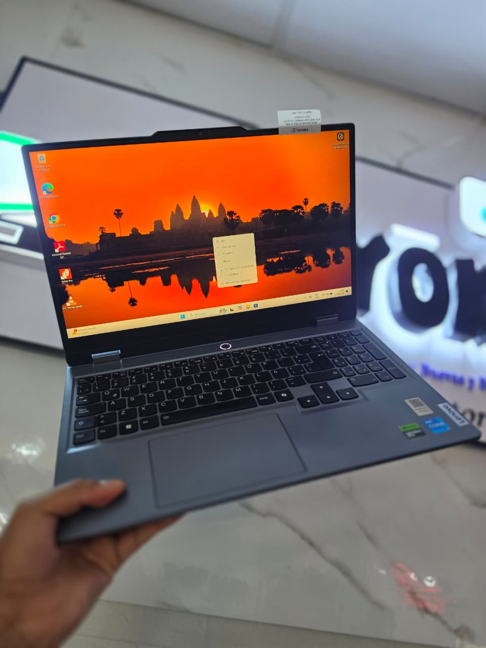 WhatsApp Image 2026-09-02 at 12.14.22 PM (4) LAPTOP GAMER LENOVO LOQ 15IAX9E INTEL CORE I5 12450HX RTX 2050 4GB 8GB DDR5 512GB SSD 144HZ - Imagen 1