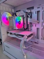 PC GAMER INTEL XEON E5 2680 V4 RX 580 8GB 16GB RAM 512GB M.2 CASE CYBERMAX BLANCO - Imagen 2