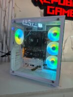 CPU GAMER AMD RYZEN 5 5600G PLACA B450M 8GB RAM 256GB SSD FUENTE 550W CASE PECERA CYBERTEL BLANCO - Imagen 2