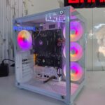 CPU GAMER AMD RYZEN 5 5600G PLACA B450M 8GB RAM 256GB SSD FUENTE 550W CASE PECERA CYBERTEL BLANCO