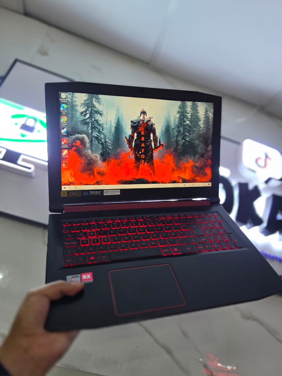 WhatsApp Image 2026-10-03 at 5.53.59 PM LAPTOP GAMER ACER NITRO 5 AMD RYZEN 5 2500 8GB RAM 256GB SSD RX 560X 4GB 15.6" IPS FHD - Imagen 1